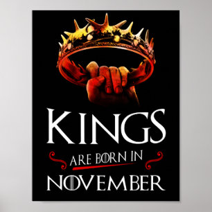 Im November sind die Könige Geboren Poster