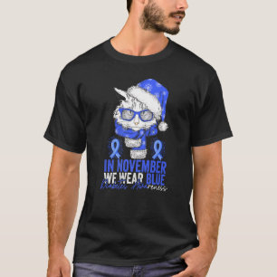 Im November tragen wir Blau Katze Diabetes-Bewusst T-Shirt