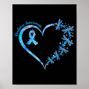 Im November tragen wir Blau Liebe für Diabetes-Bew Poster
