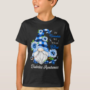 Im November tragen wir blaue Gnome Diabetes-Bewuss T-Shirt