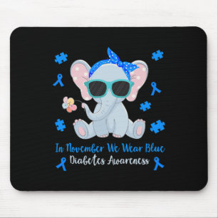 Im November tragen wir blaue Kinder T Mousepad