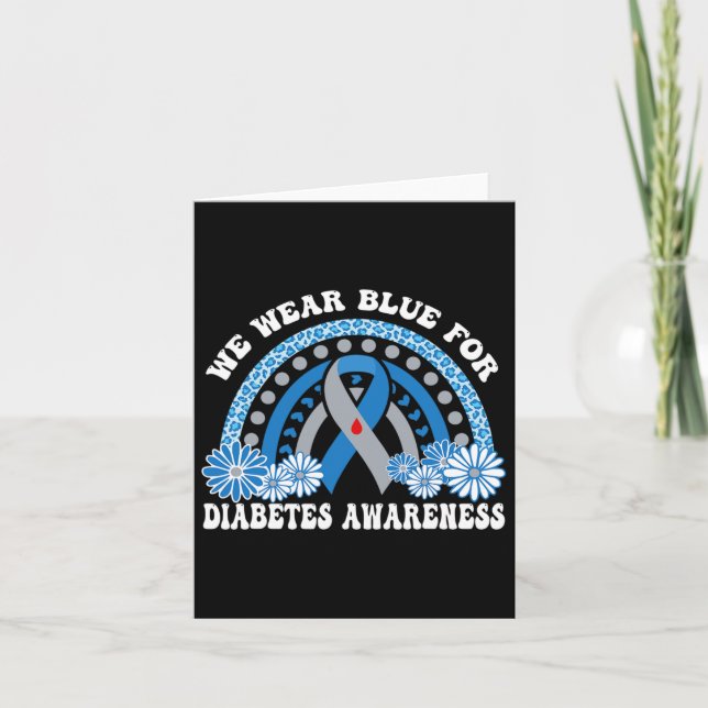 Im November tragen wir Blaue Regenbogendiabetes-Aw Karte (Vorderseite)