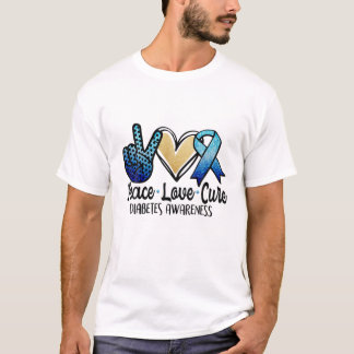 Im November tragen wir blaue Schmetterlinge Diabet T-Shirt