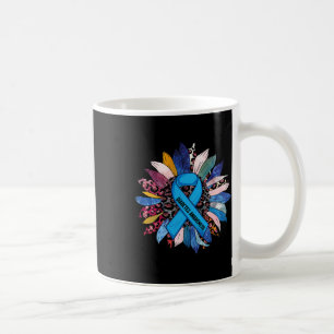 Im November tragen wir blaue Sonnenblumen Diabetes Kaffeetasse