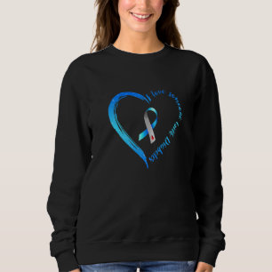 Im November tragen wir blauen Diabetiker T1d T2d D Sweatshirt