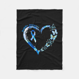Im November tragen wir Blauer Diabetes-Butter Fleecedecke