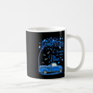 Im November tragen wir Blauer LKW-Schmetterling-Di Kaffeetasse