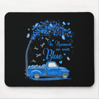 Im November tragen wir Blauer LKW-Schmetterling-Di Mousepad