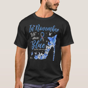 Im November tragen wir Blaues Diabetes-Bewusstsein T-Shirt