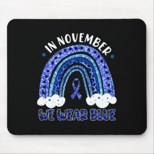 Im November tragen wir Blauleopard-Rainbow-Diabete Mousepad