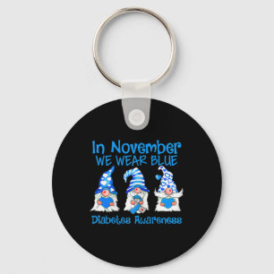 Im November tragen wir Blue Gnomes T1d Diabetes Aw Schlüsselanhänger