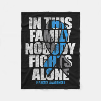 Im November tragen wir Blue T1d T2d Diabetes Fleecedecke