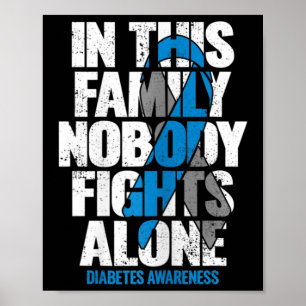 Im November tragen wir Blue T1d T2d Diabetes Poster