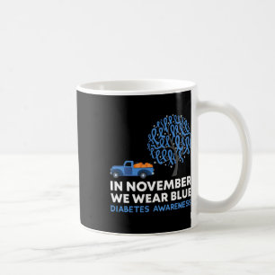 Im November tragen wir Blue Truck T1d Diabetes Awa Kaffeetasse
