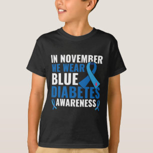 Im November tragen wir das Bewusstsein für Blaue D T-Shirt