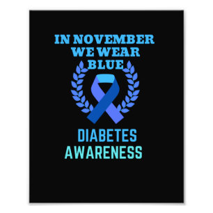 Im November tragen wir das Bewusstsein für Blaue Fotodruck