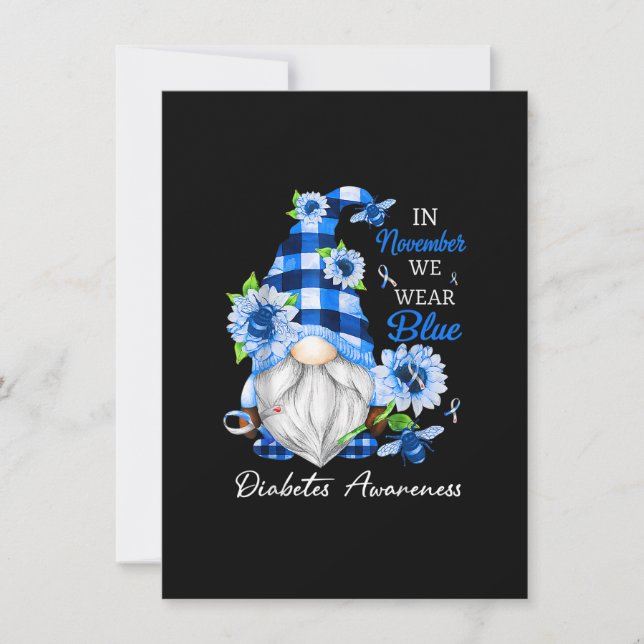 Im November tragen wir das Bewusstsein für den bla Einladung (Vorderseite)