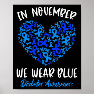 Im November tragen wir das Bewusstsein für die Bla Poster
