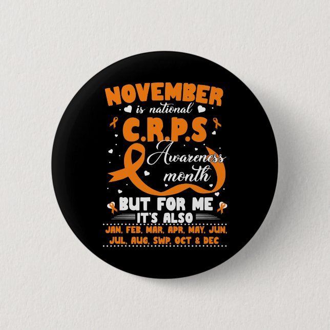 Im November tragen wir das Bewusstsein für Orange  Button (Vorderseite)