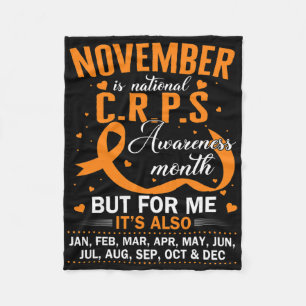 Im November tragen wir das Bewusstsein für Orange Fleecedecke