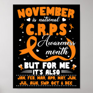 Im November tragen wir das Bewusstsein für Orange  Poster
