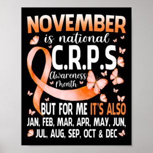Im November tragen wir das Bewusstsein für Orange  Poster