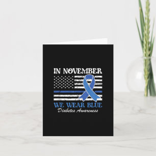 Im November tragen wir das blaue Diabetes-Sensibil Karte