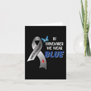 Im November tragen wir das blaue Diabetes-Sensibil Karte
