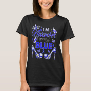 Im November tragen wir das blaue Diabetes-Sensibil T-Shirt