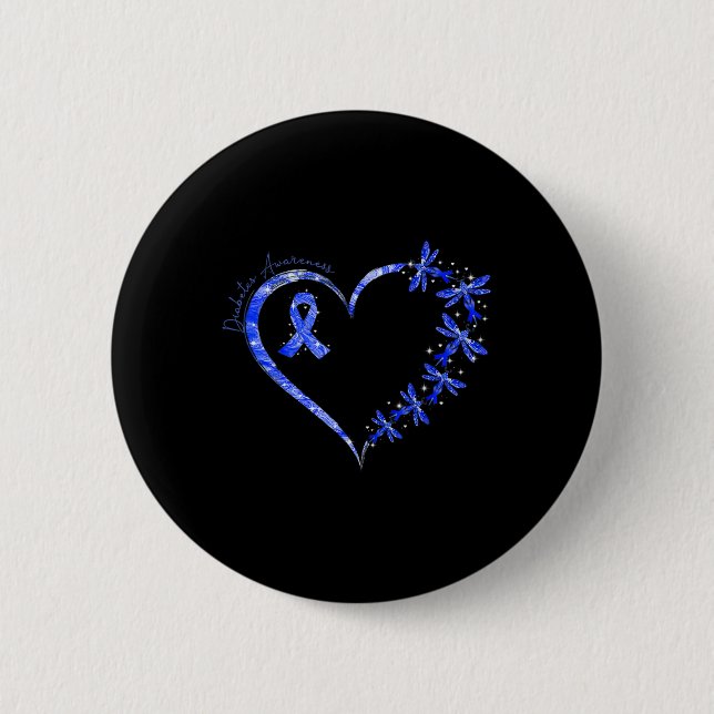 Im November tragen wir den Dragon "Blaues Diabetes Button (Vorderseite)