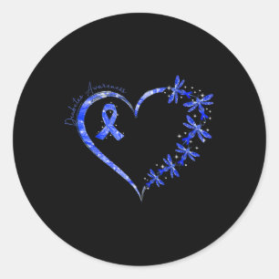 Im November tragen wir den Dragon "Blaues Diabetes Runder Aufkleber