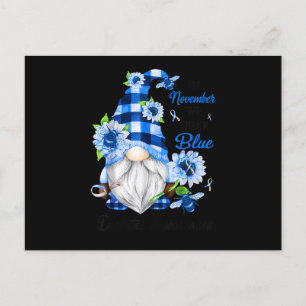 Im November tragen wir ein blaues Genom Diabetes-B Einladungspostkarte