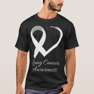 Im November tragen wir ein weißes Lungenkrebs-Bewu T-Shirt