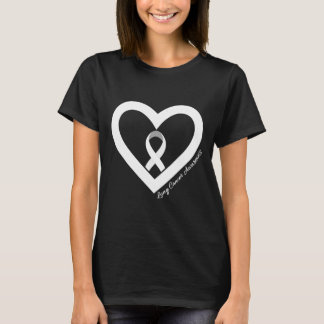 Im November tragen wir ein weißes Lungenkrebs-Bewu T-Shirt