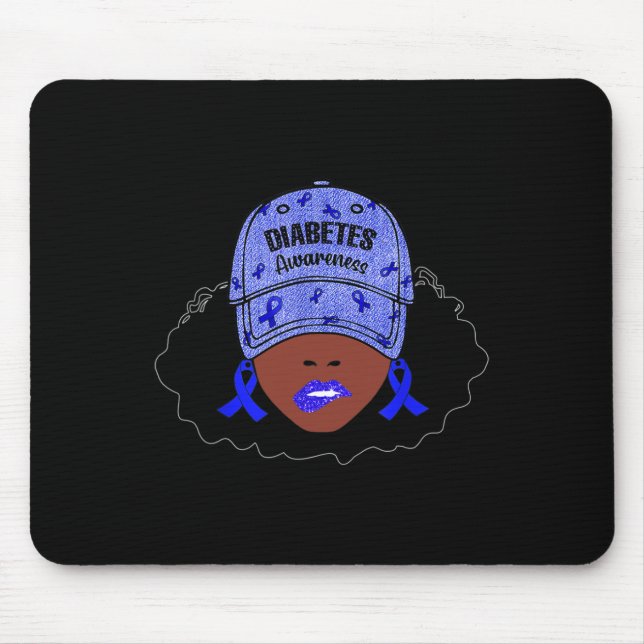 Im November tragen wir eine blaue schwarze Girl Di Mousepad (Vorne)