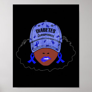 Im November tragen wir eine blaue schwarze Girl Di Poster