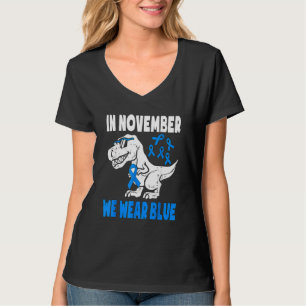Im November tragen wir eine Blauer Diabetes-Sensib T-Shirt
