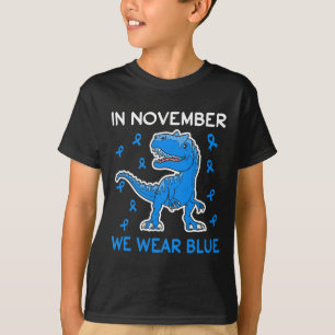 Im November tragen wir eine Blauer Diabetes-Sensib T-Shirt