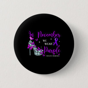 Im November tragen wir einen Lila Epilepsie-Bewuss Button