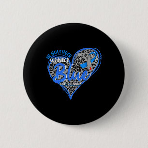 Im November tragen wir Leopardendiabetes Button