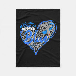 Im November tragen wir Leopardendiabetes Fleecedecke