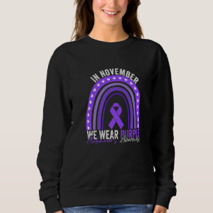 Im November tragen wir Lila Alzheimer Awareness de Sweatshirt