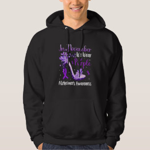 Im November tragen wir Lila Alzheimer-Bewusstsein Hoodie