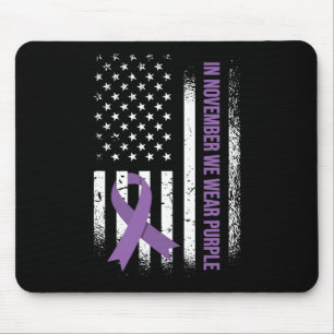 Im November tragen wir Lila Epilepsie-Bewusstsein Mousepad