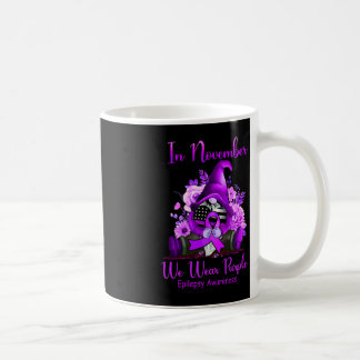 Im November tragen wir Lila Gnome Ribbon Epilepsie Kaffeetasse