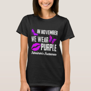 Im November tragen wir Lila Heimerheimer-Auszeichn T-Shirt