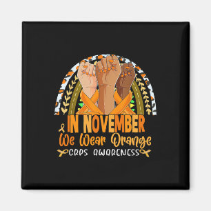 Im November tragen wir Orange Crps Awareness Orang Magnet