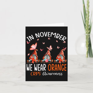 Im November tragen wir Orange Crps Sensibilisierun Karte