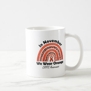 Im November tragen wir Orange Rainbow Crps Awarene Kaffeetasse