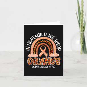 Im November tragen wir Orange Rainbow CRPS Awarene Karte